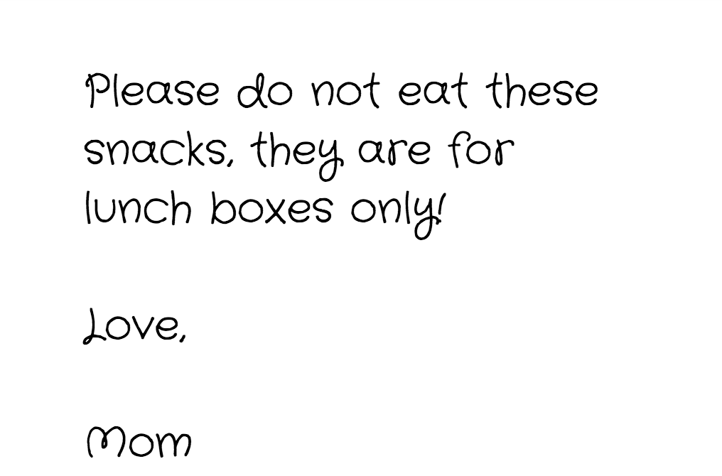 snacks lunchbox