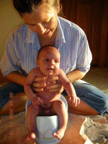 How I Potty Trained my Newborn 3