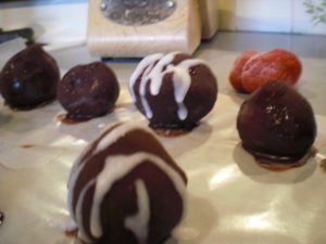 My on plan chocolate covered drizzled strawberries...