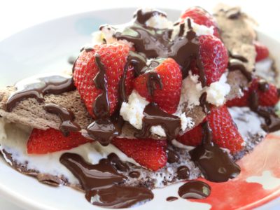 Cocoa Wonder Wraps with Cream Cheese & Strawberries 10