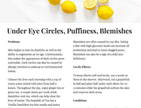 Beautifying Cleanse 1