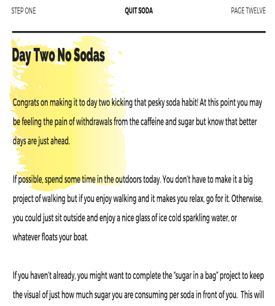 Step 1 Quit Soda 1