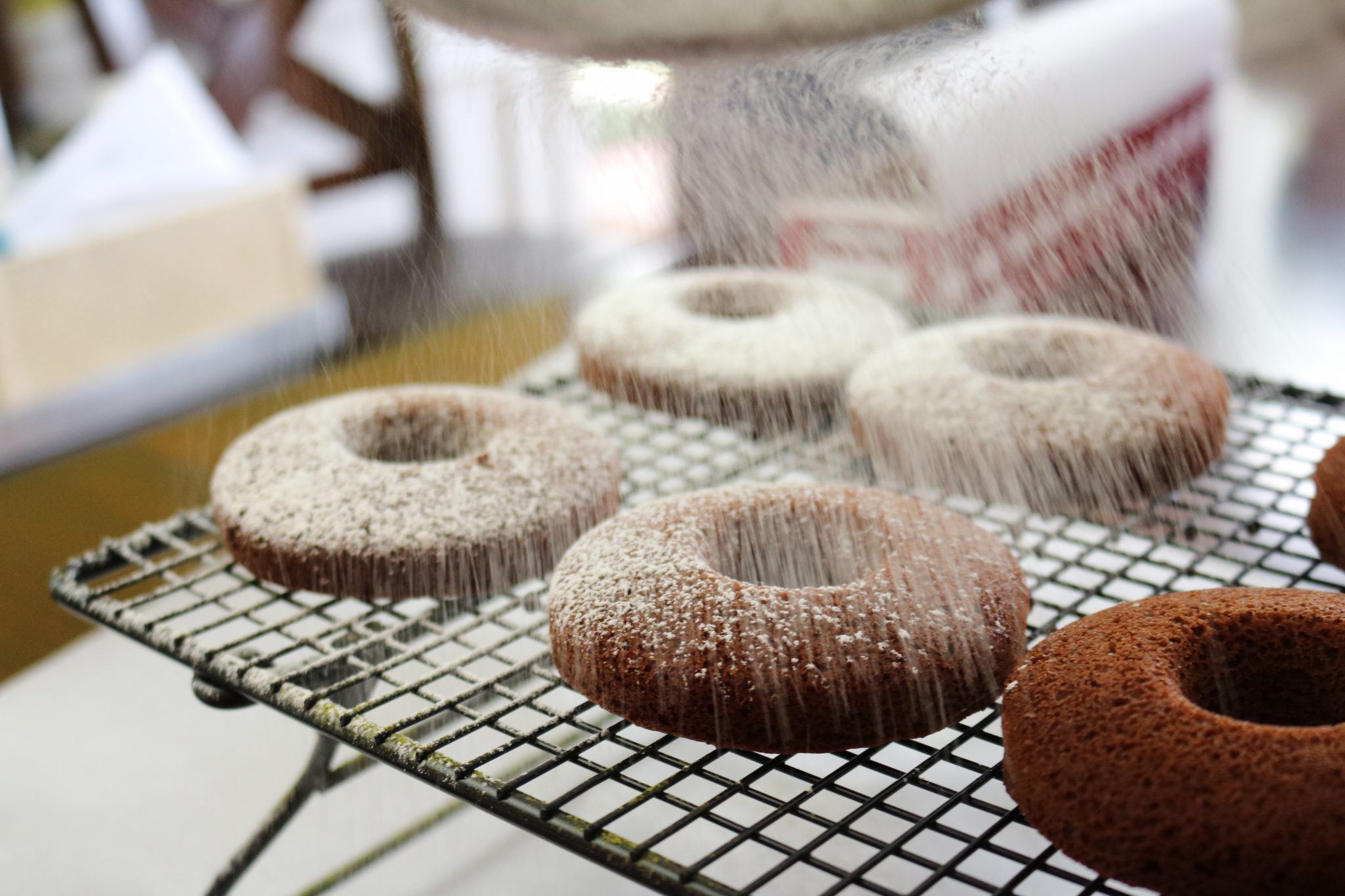 two low carb gluten-free matcha donut recipes