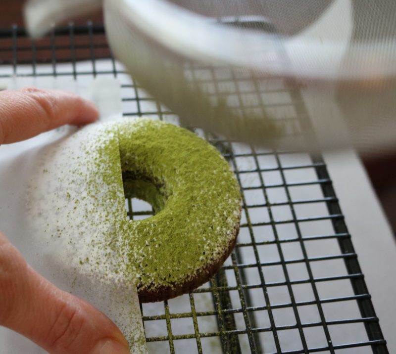 two low carb gluten-free matcha donut recipes