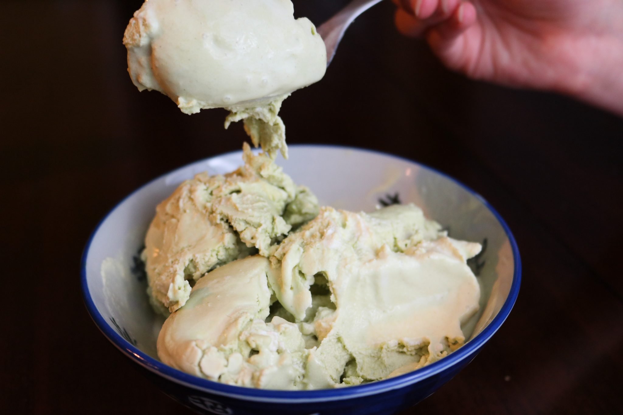 Matcha Ice Cream Recipe - refined sugar free. Plus a low carb option! 4