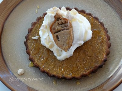Pumpkin Tarts with Gingerbread Cookie Crust  - Low Carb, Sugar Free, Gluten Free 1