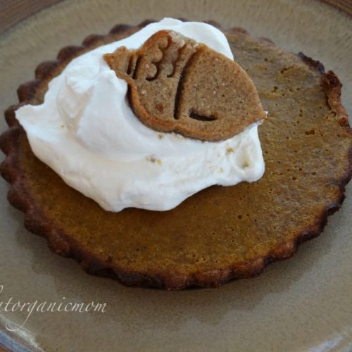 Pumpkin Tarts with Gingerbread Cookie Crust  - Low Carb, Sugar Free, Gluten Free 2