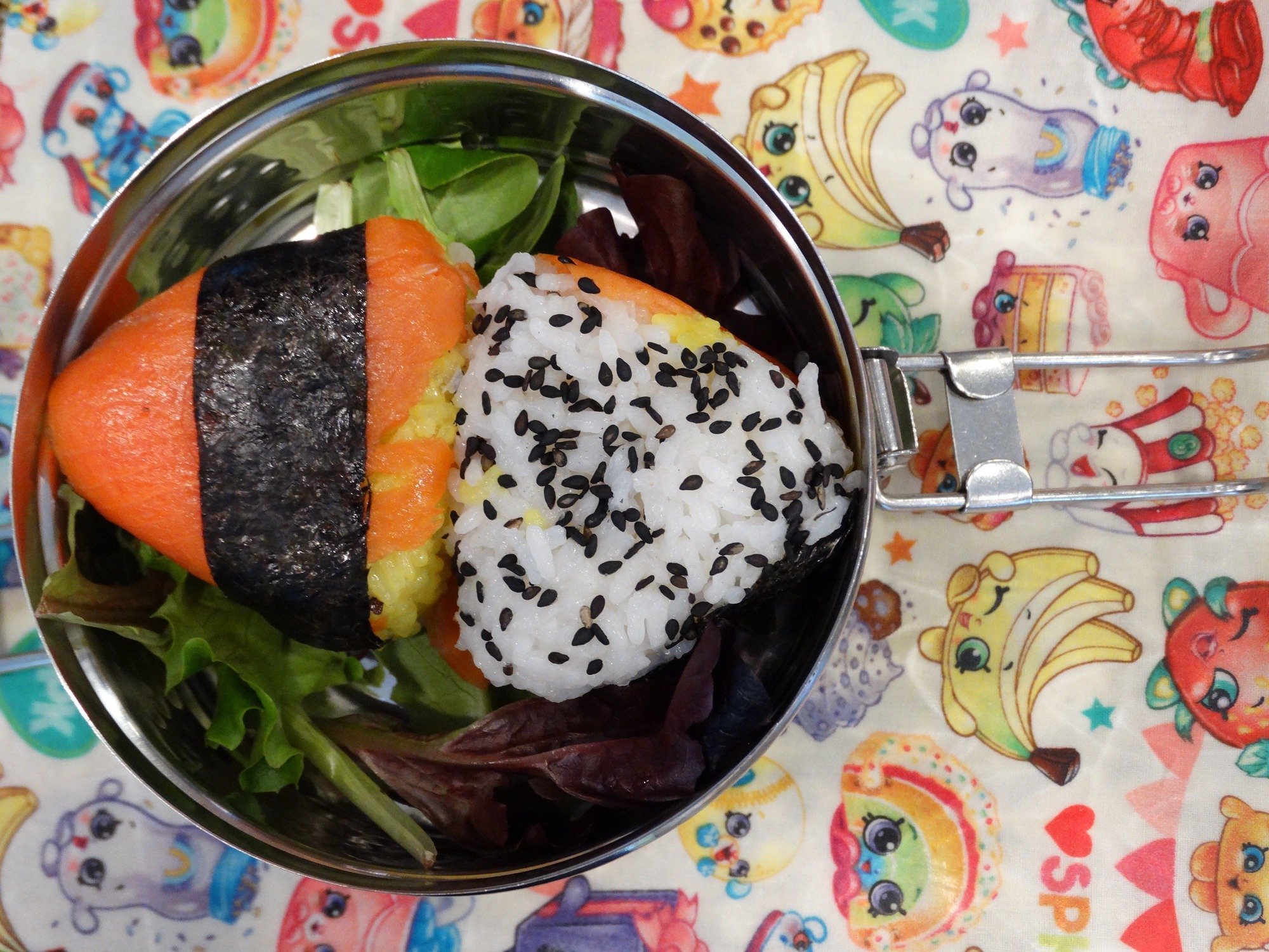 Smoked Salmon BBQ Onigiri - A fun party food 17