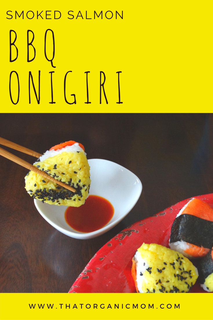 Smoked Salmon BBQ Onigiri - A fun party food 19