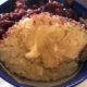 Berry Crumble with Cake Clouds 1