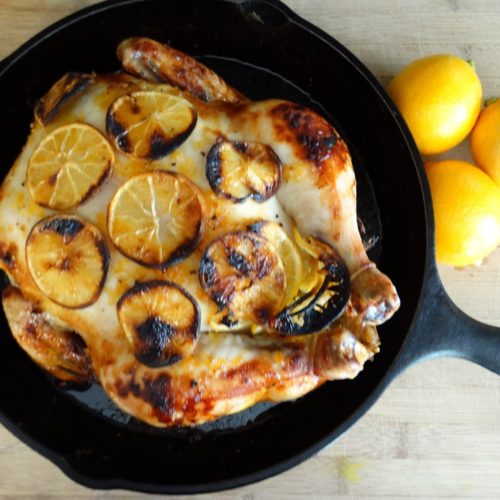 Honey and Meyer Lemon Pepper Roasted Chicken with Brown Gravy 10