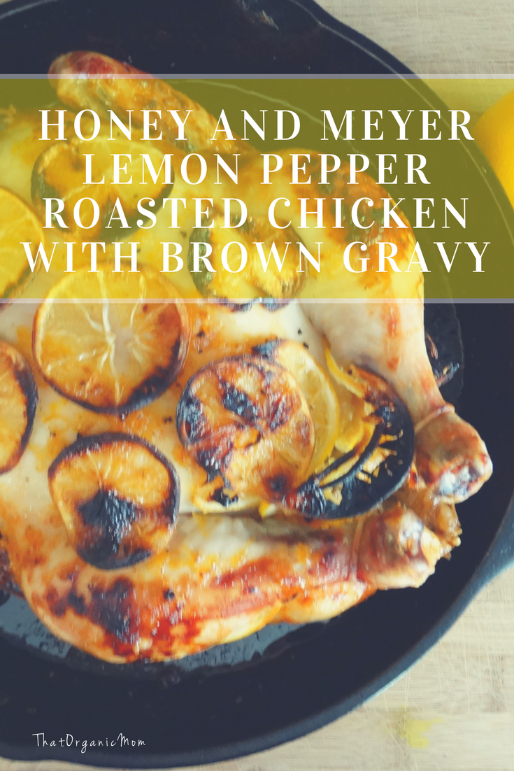 Honey and Meyer Lemon Pepper Roasted Chicken with Brown Gravy 7