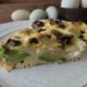 Avocado, Goat Cheese and Bacon Crustless Quiche