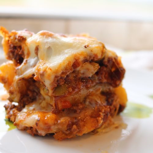 Golden Lasagna: A Twist on Pastelón (Sweet Plantain Lasagna)