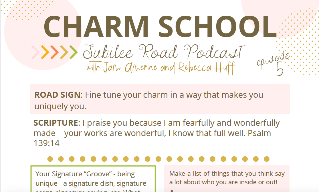 Finding your signature groove - Episode 5 Season 5 Jubilee Road Podcast 1