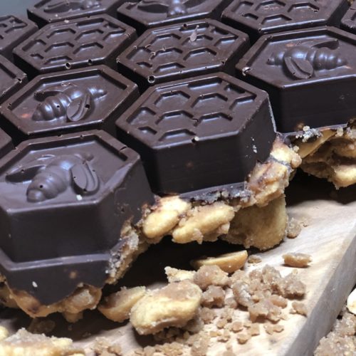 Salted Caramel Peanut Crunch Chocolate Bars with Catalina Crunch 3