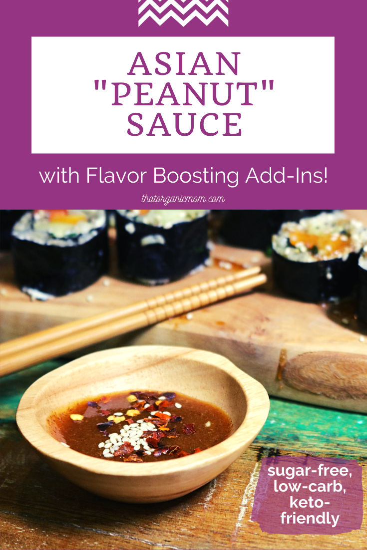 Asian "Peanut" Sauce Recipe Low Carb, Ketogenic Friendly