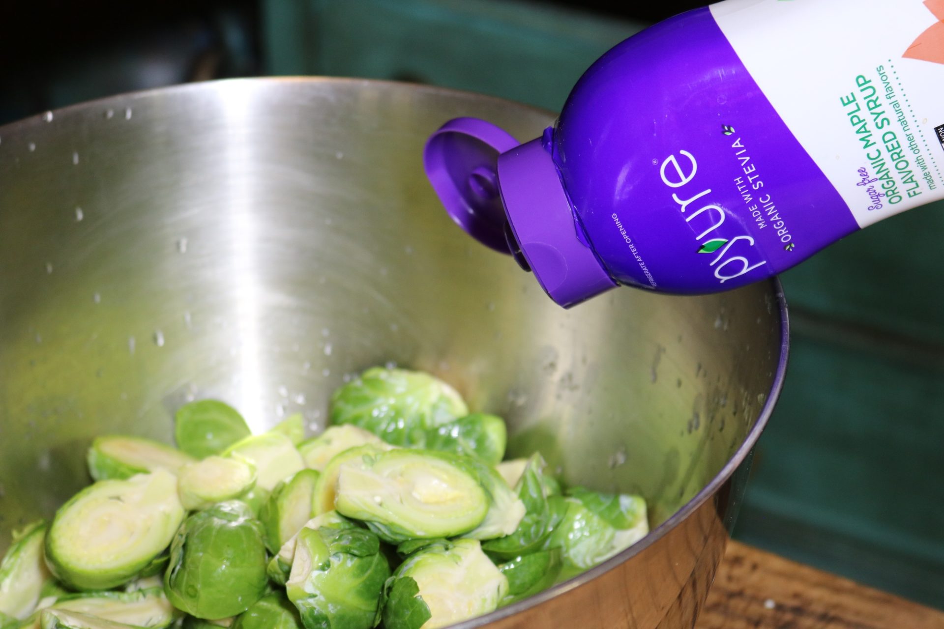 Roasted Brussels Sprouts with Maple Lime Vinaigrette and Toasted Pecans 3