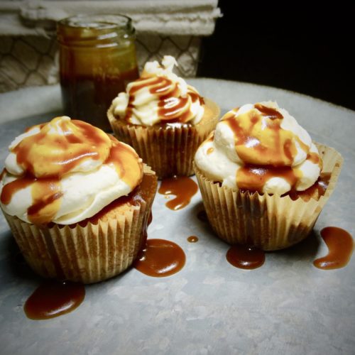 Low-Carb Healthy Salted Caramel Cupcakes 5