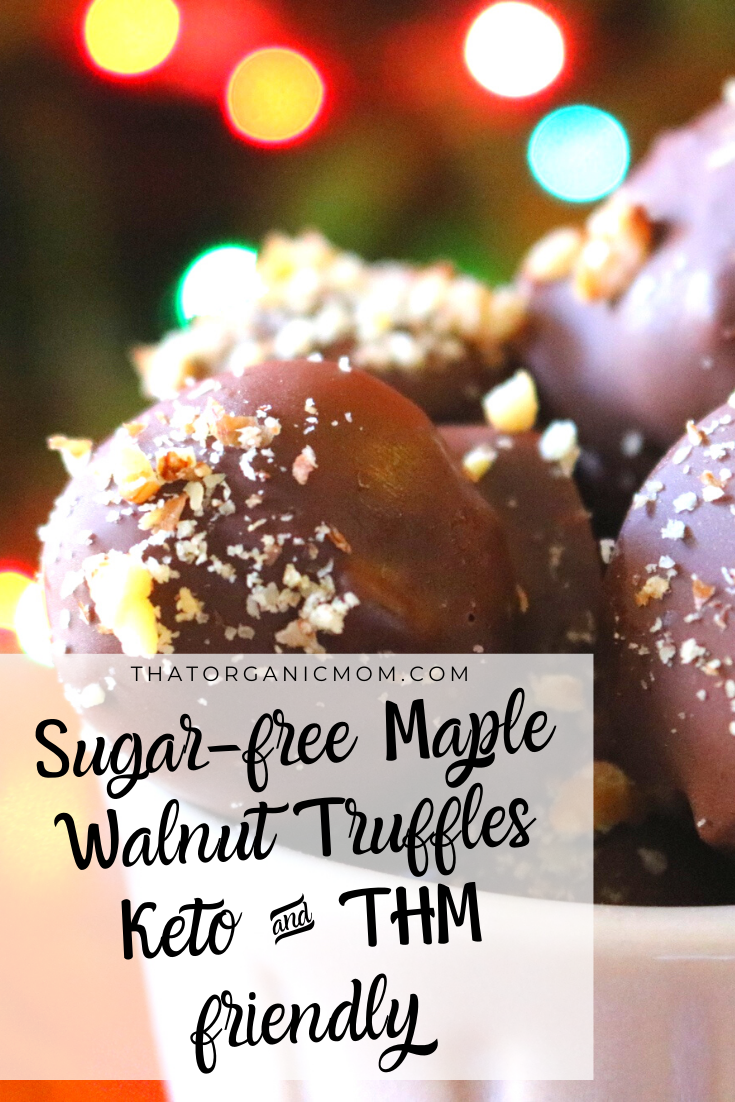 Sugar-Free Maple Walnut Truffles