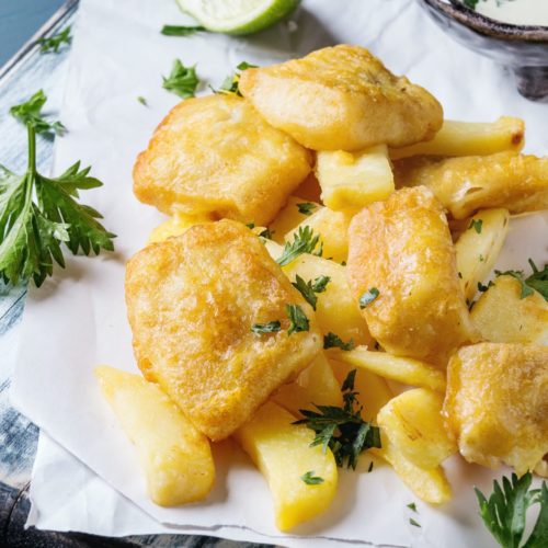 Fried Cod Made with Wild-Caught Fish from a Sitka Salmon Share