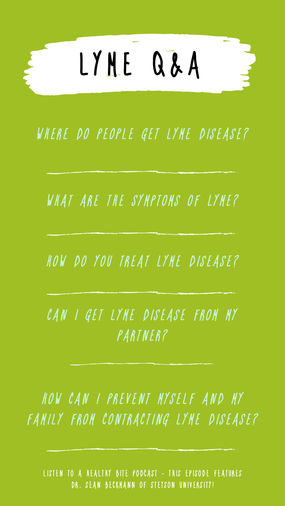 Lyme Disease and Other Tick Borne Illnesses - Q&A with Dr. Sean Beckmann