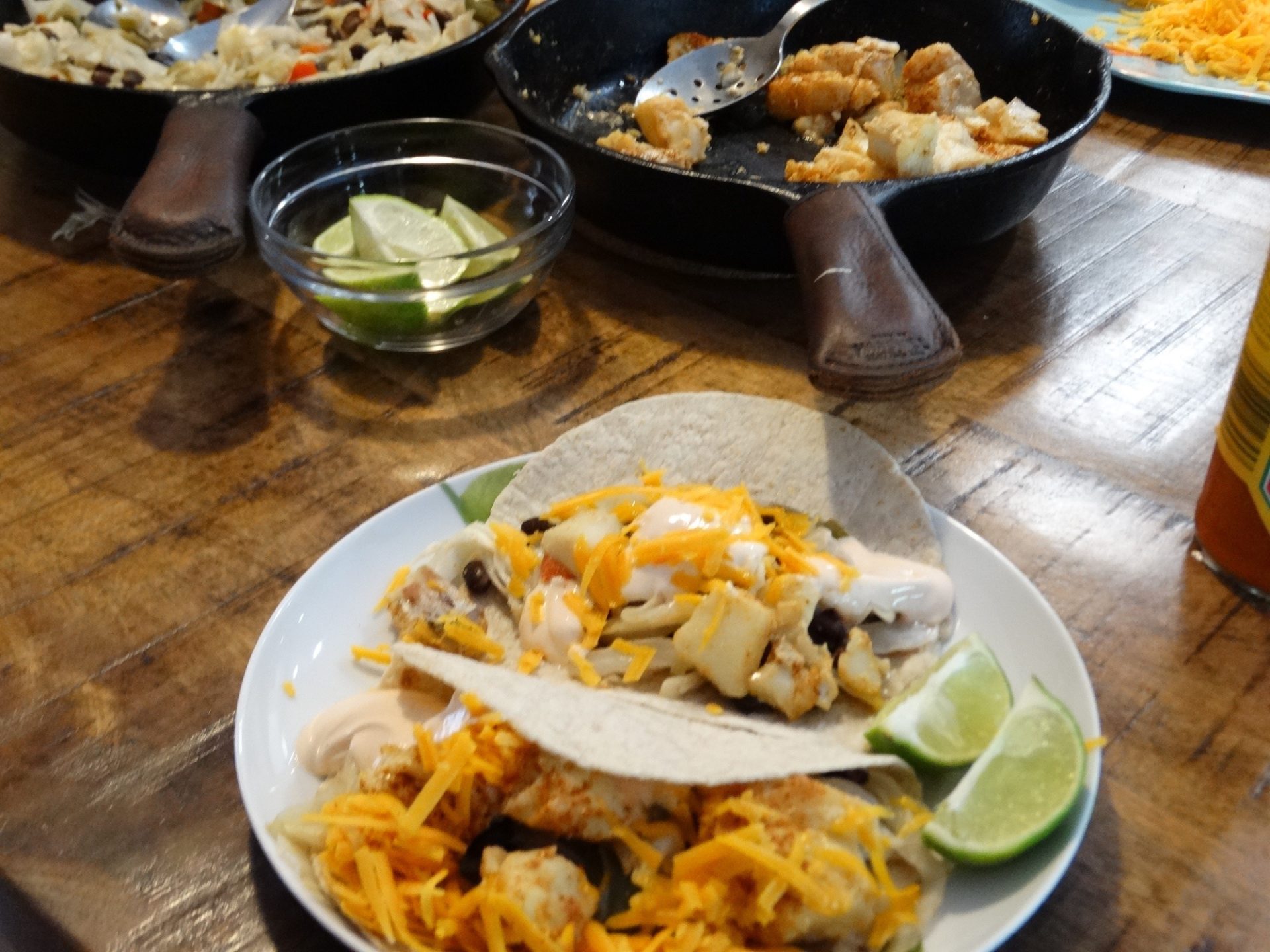 Low-Carb Blackened Fiery Fish Fajitas