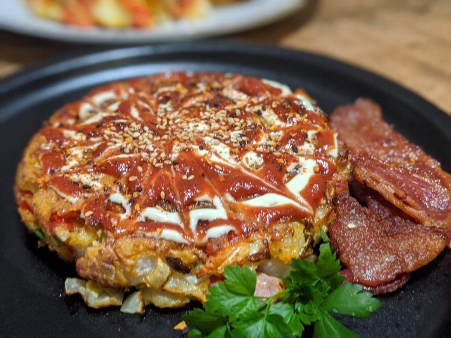 Okonomiyaki - Japanese Pancakes with gluten free option 5