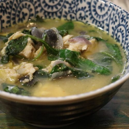 Thai Green Curry Coconut Fish Soup 1