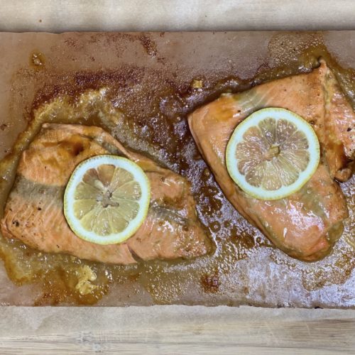 Himalayan Salt Block Salmon Recipe - Low Carb, Keto, THM Friendly