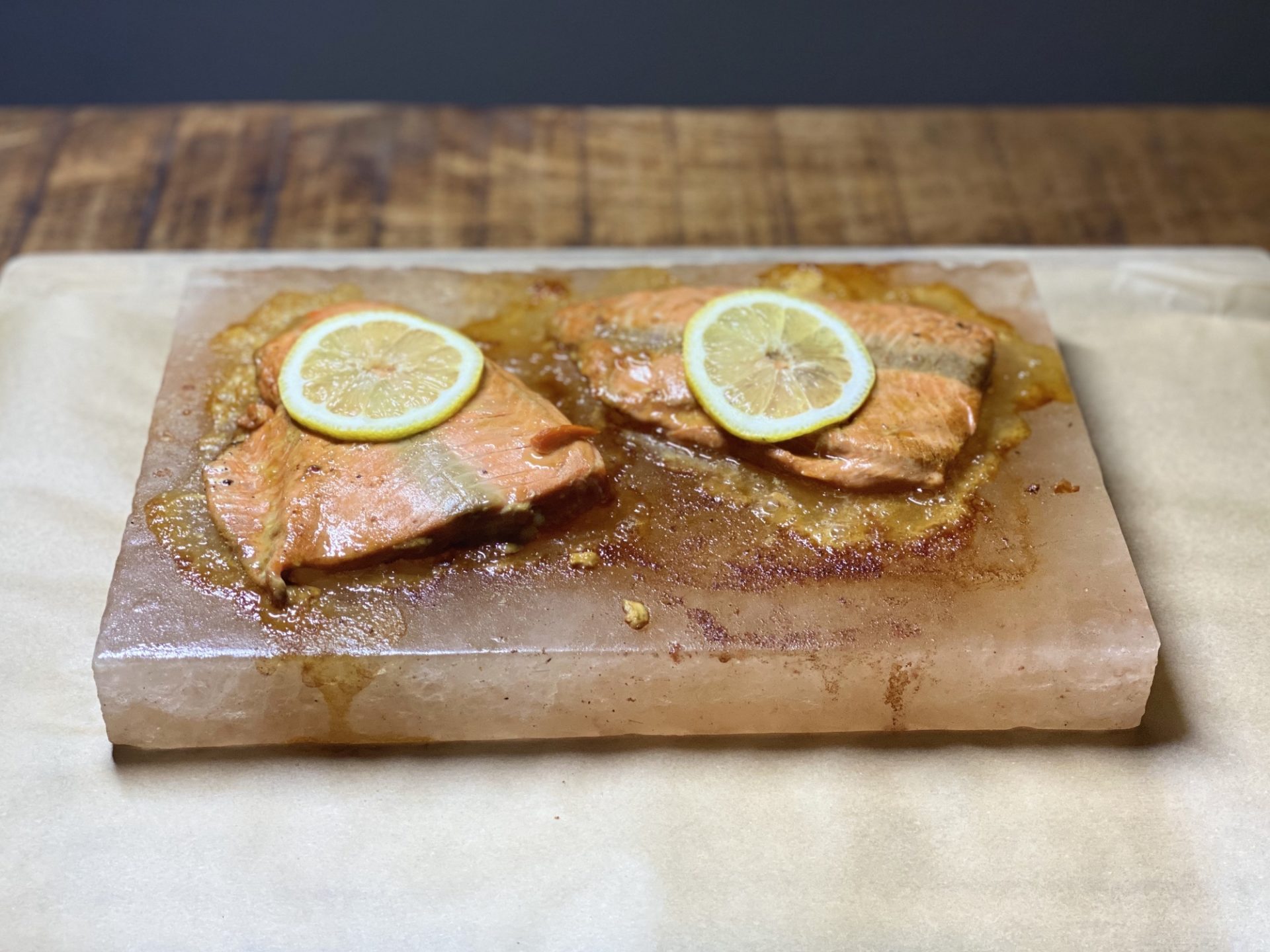 Using a Himalayan Salt Block to Cook Salmon (with recipe)