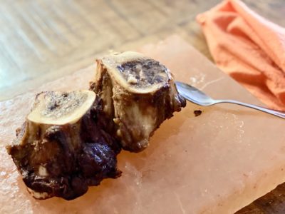 Salt Block Roasted Bone Marrow