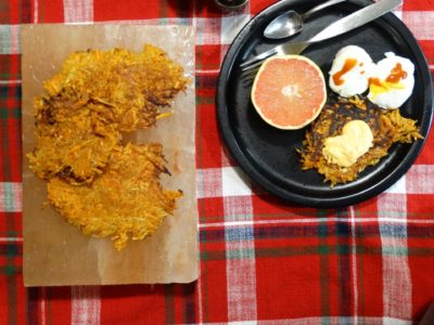 Salt Block Sweet Potato Fritters with Harissa Spiced Mayo 1