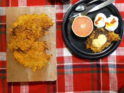 Salt Block Sweet Potato Fritters with Harissa Spiced Mayo 1