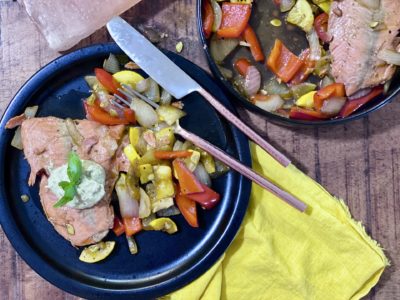 Using a Himalayan Salt Block to Cook Salmon with recipe