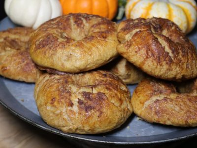 Pumpkin Spice and Coconut Sugar Bagels