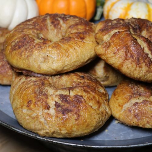 Pumpkin Spice and Coconut Sugar Bagels