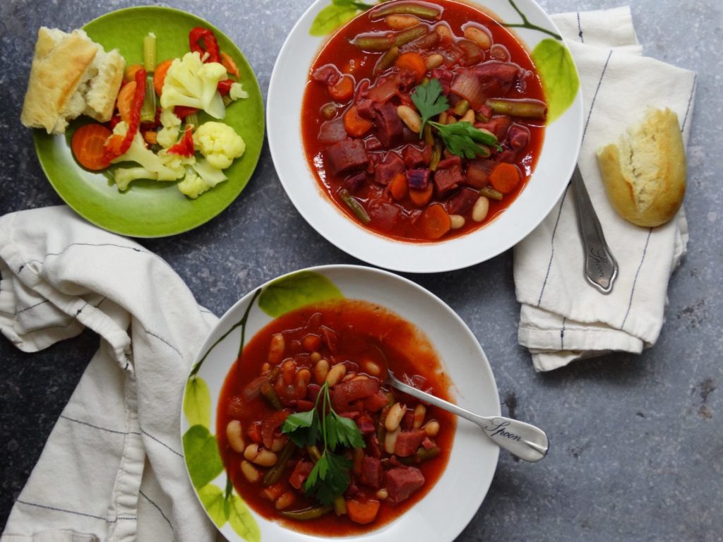 Minestrone Soup Recipe with Purple Sweet Potatoes 2