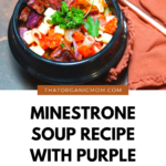 Minestrone Soup Recipe with Purple Sweet Potatoes 4