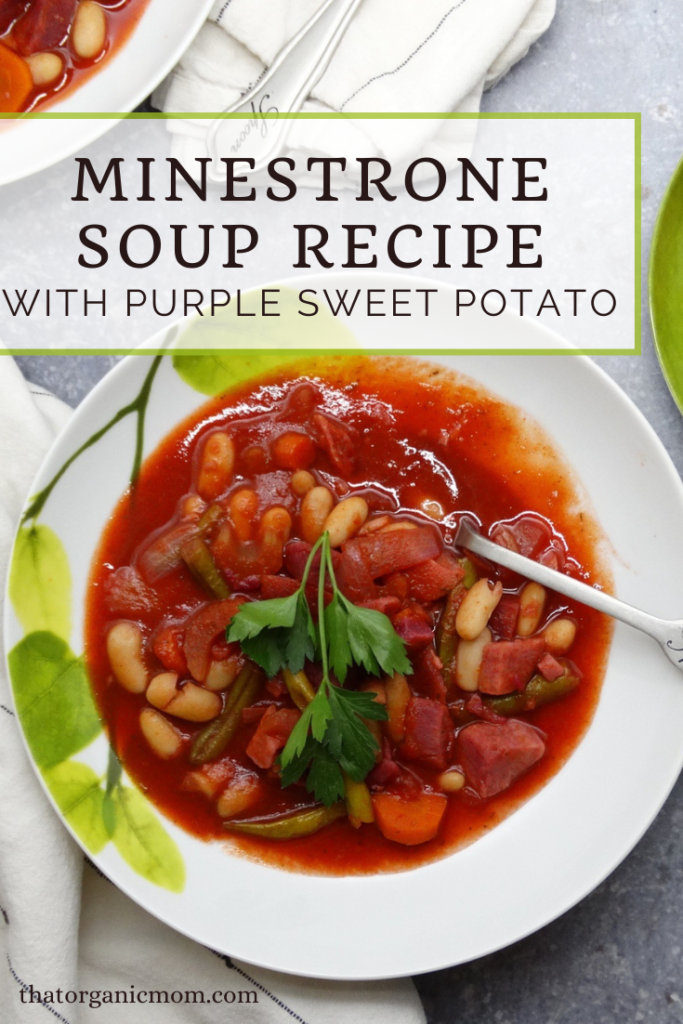 Minestrone Soup Recipe with Purple Sweet Potatoes 5