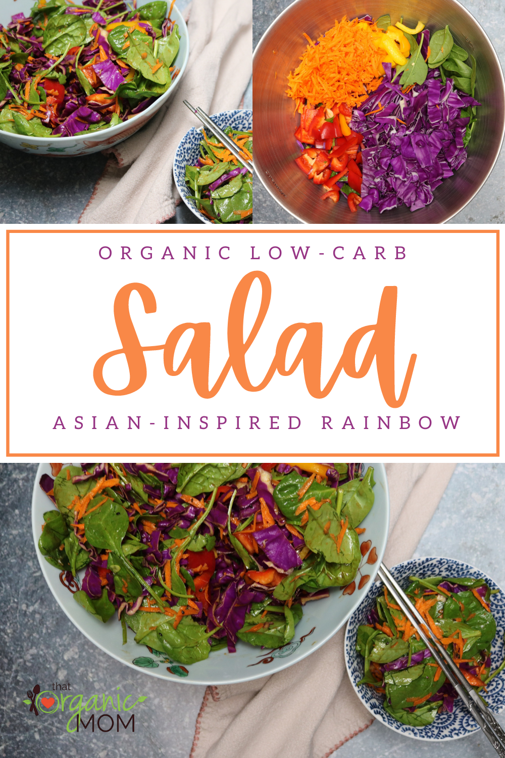 Organic Low-Carb Asian Rainbow Salad Recipe 3