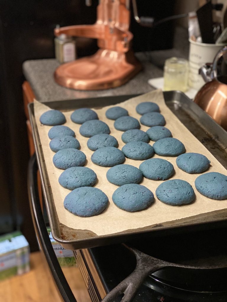 Tahini Glazed Purple Sweet Potato Cookies 2