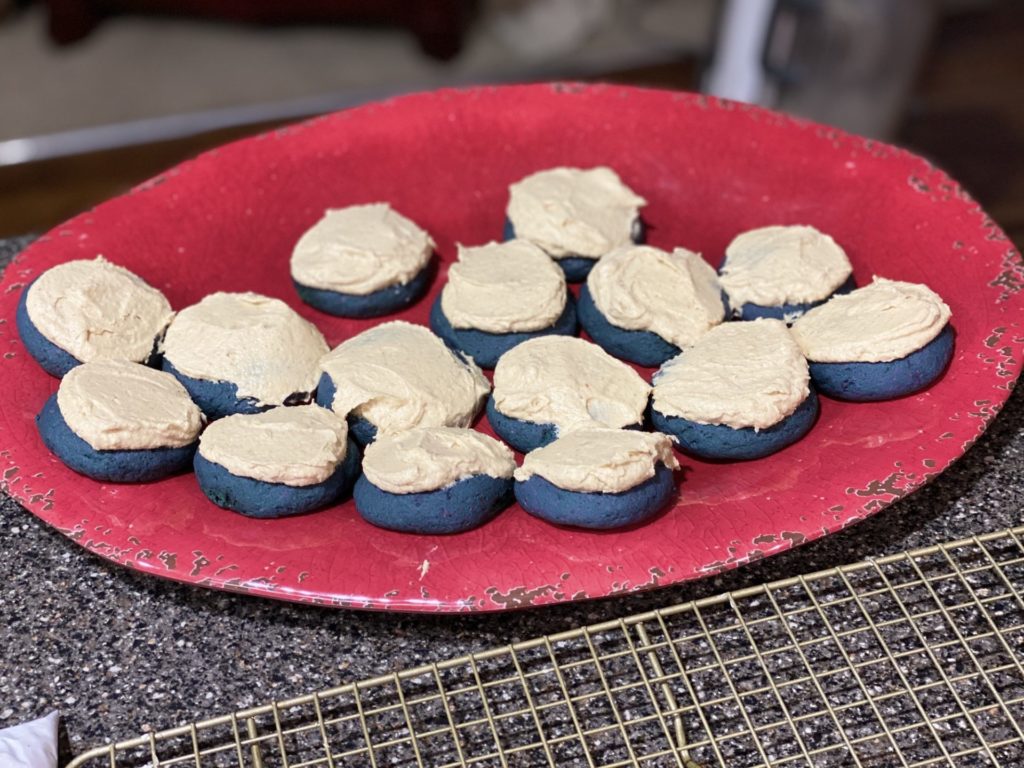 Tahini Glazed Purple Sweet Potato Cookies 4