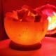 Serenity Bowl Salt Lamp inside Sauna