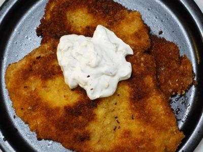 Pork Schnitzel with Creamy Dill Sauce