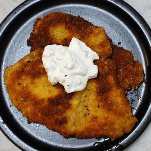 Pork Schnitzel with Creamy Dill Sauce